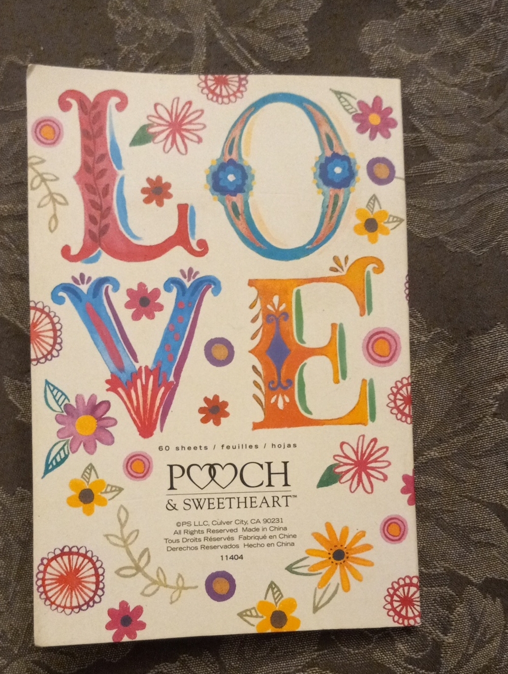 Colorful "LOVE" Floral Notebook - Picture 4 of 4